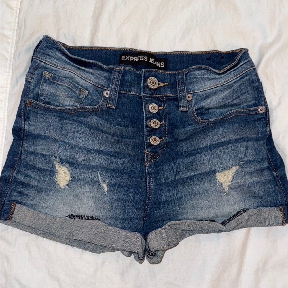 ExpressWomen's Blue Denim Shorts